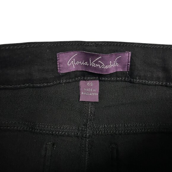 Gloria Vanderbilt Amanda Women's Size 6 Short Black Bootcut Jeans Denim Pant NWT - Picture 6 of 7